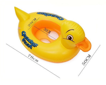 Yellow Duck Inflatable Baby Float