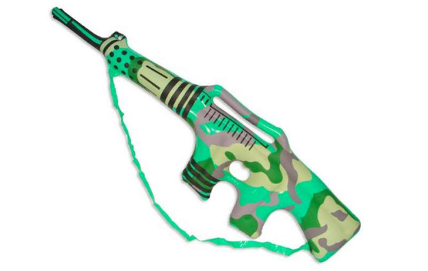 Green Army Camo Inflatable rifle