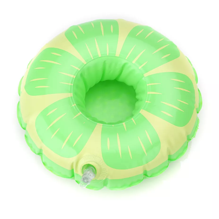 Lime Green Inflatable Floating Drink Holder