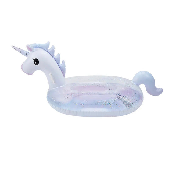 Inflatable Glitter Unicorn Float