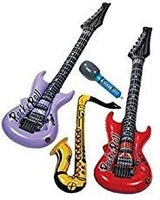 Rock Star Rock N Roll Inflatable Electric Guitar – Small - Red