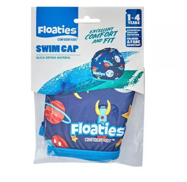 Floaties Blue Rockets Swim Cap 1-4 Years