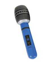 Rockstar Rock N Roll Inflatable Microphone - Blue