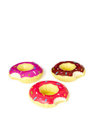 Floating Strawberry Donut Inflatable Drink Holder Pool Party Beach
