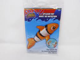 Splash & Swim Inflatable orange clown fish