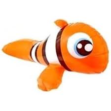 Splash & Swim Inflatable orange clown fish