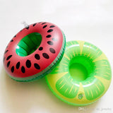 Lime Green Inflatable Floating Drink Holder