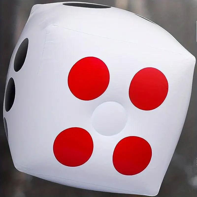 Large Inflatable Jumbo White Dice 33cm