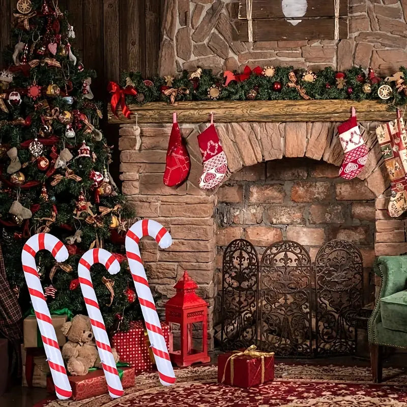 Inflatable Christmas Candy Cane Decoration