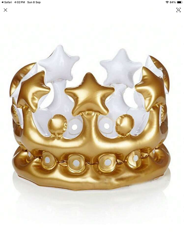 Inflatable Gold Crown