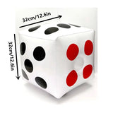 Large Inflatable Jumbo White Dice 33cm