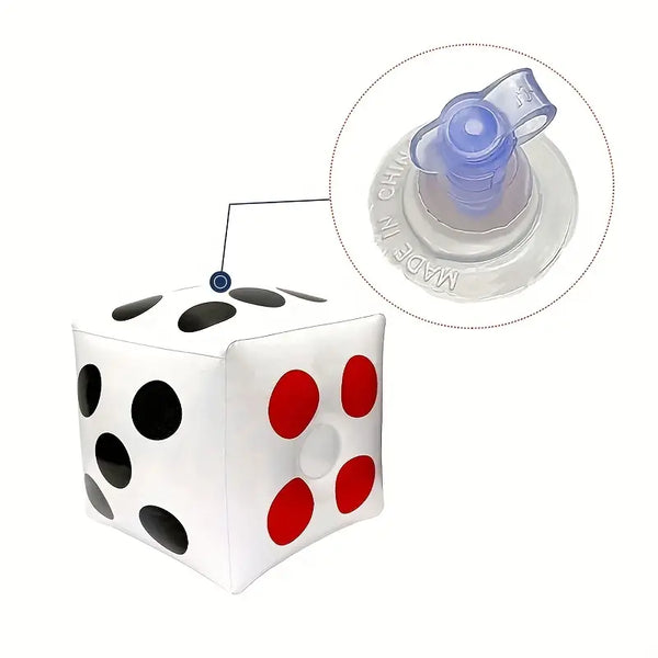 Large Inflatable Jumbo White Dice 33cm