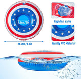 Inflatable USA Patriotic Drink Holder Float