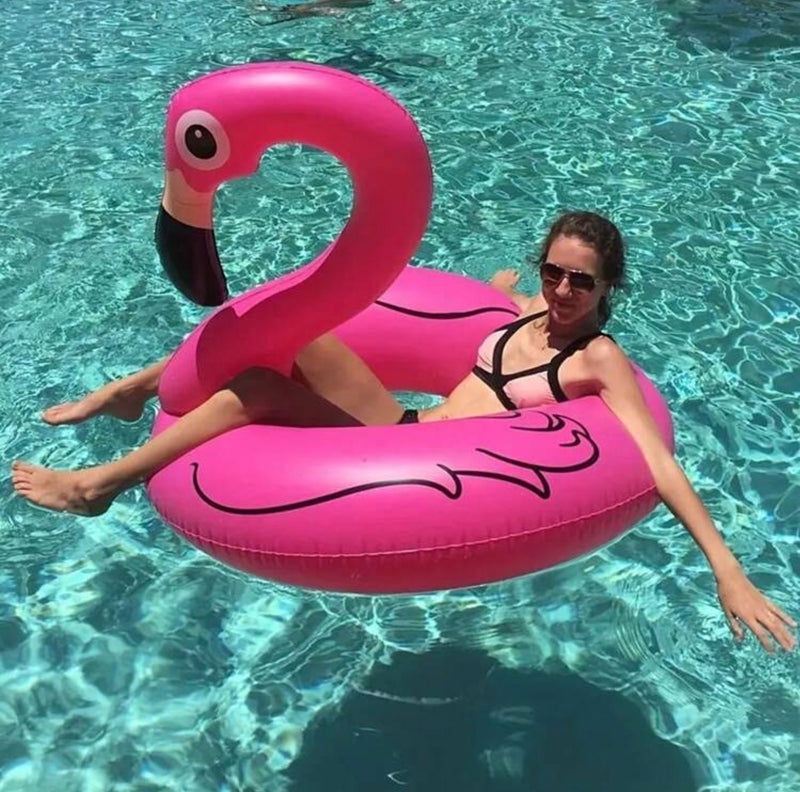 Inflatable Flamingo Swim Ring