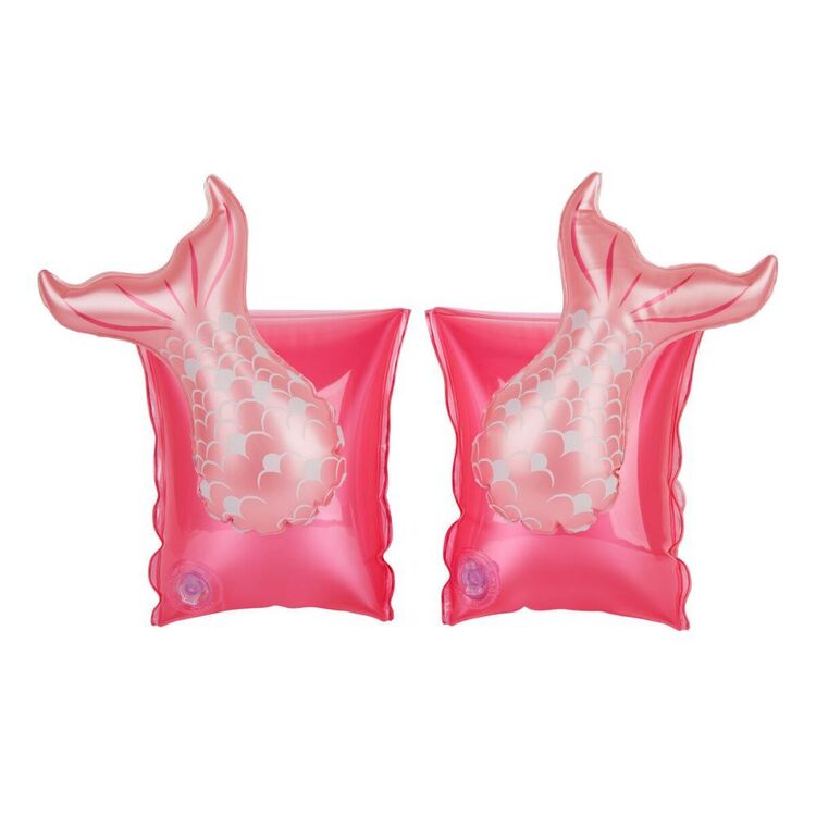 Inflatable Pink Pearl Mermaid Armband Floaties