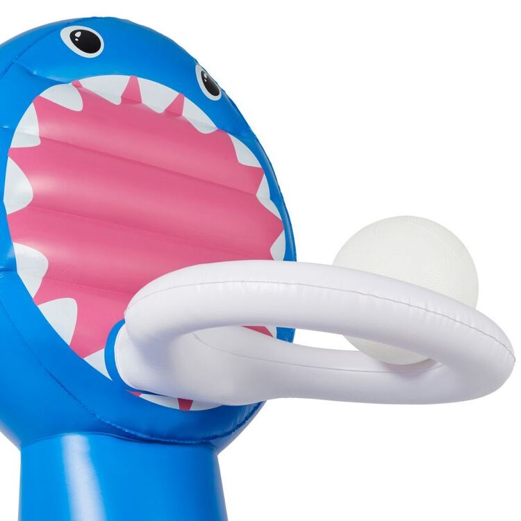 Finn The Shark Giant Inflatable Basketball Set