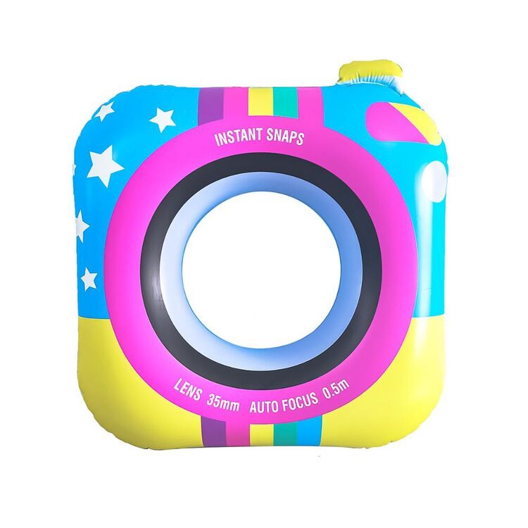 Inflatable Polaroid Camera Swim Ring