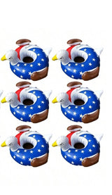 Inflatable USA Bald Eagle Drink Holder Float