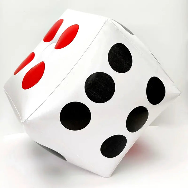 Large Inflatable Jumbo White Dice 33cm