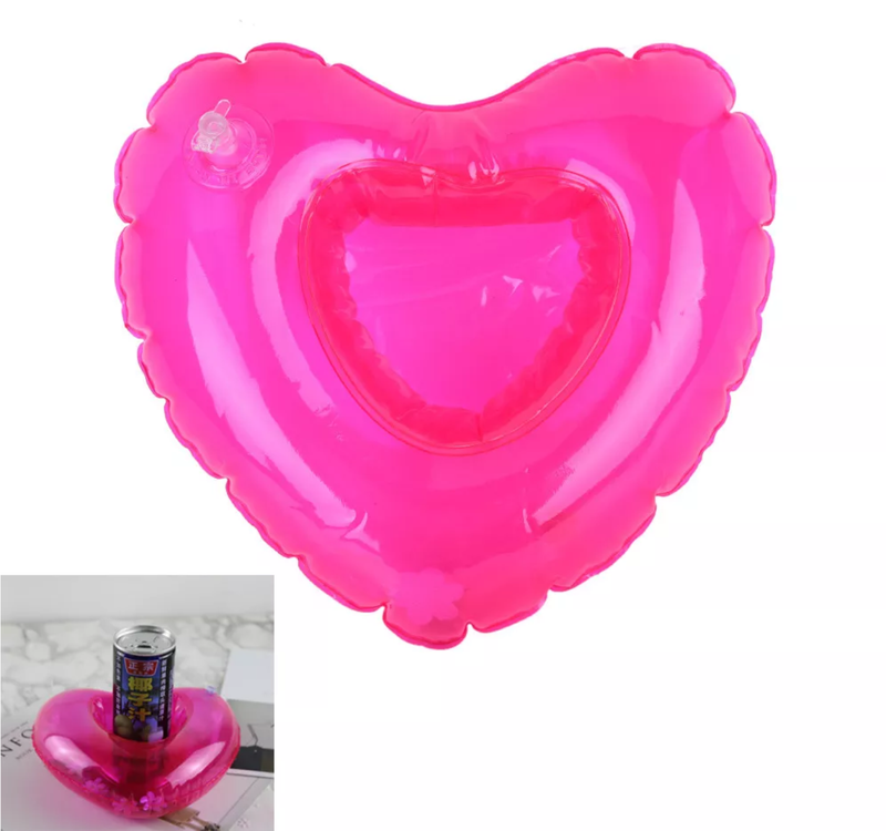 Love Heart Inflatable Drink Holder Pool Party Beach