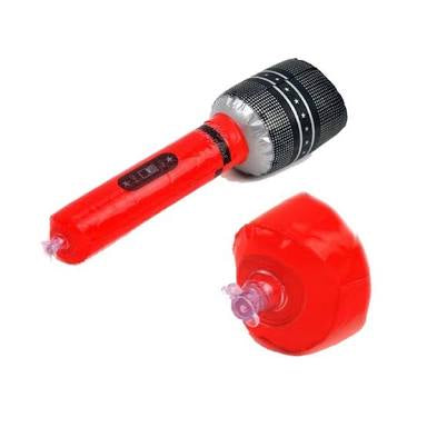 Rockstar Rock N Roll Inflatable Microphone - Red