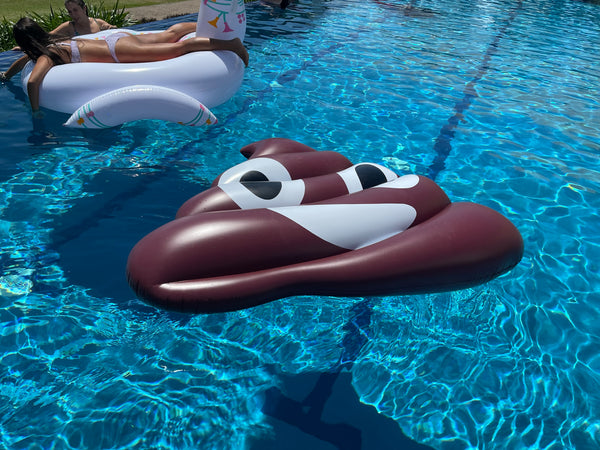 Inflatable Emoji Poo Pool Float